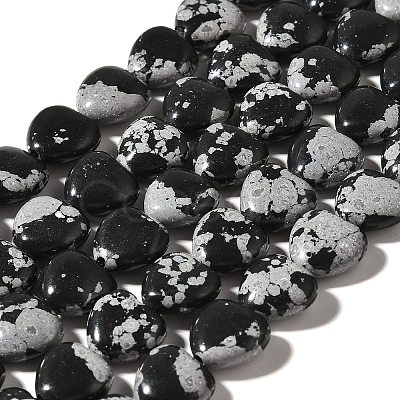 Natural Snowflake Obsidian Beads Strands G-R190-10mm-51-1