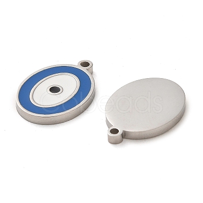 304 Stainless Steel Enamel Pendants STAS-L022-102P-1