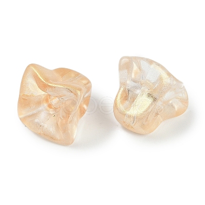 Transparent Spray Paint Glass Beads GLAA-H035-03C-1