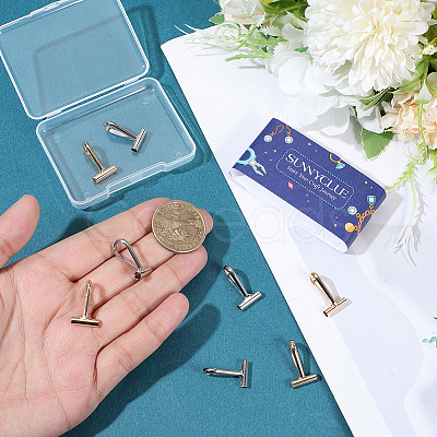 8Pcs 2 Colors Alloy Brooch Convert Pendant Hooks FIND-SC0019-07B-1