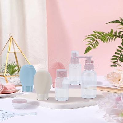 11Pcs Plastic Travel Bottles Sets MRMJ-LP0002-37-1