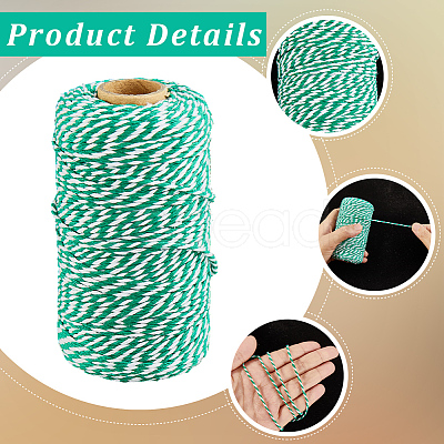 2 Rolls Macrame 2-Ply Cotton Braided Thread MAKN-CY0001-01B-1