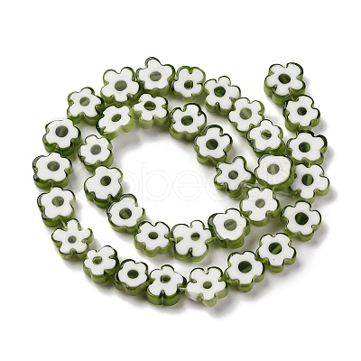 Handmade Millefiori Lampwork Beads Strands LAMP-G164-03I-1