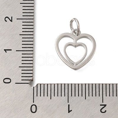 Heart Rack Plating Brass Charms LS-KK-I716-21A-P-1
