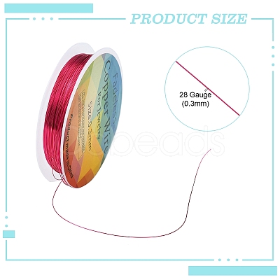 Copper Jewelry Wire CWIR-CW0.3mm-27-1