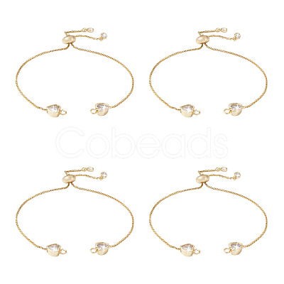 Rack Plating Adjustable Brass Slider Bracelets YS-TAC0001-13G-1