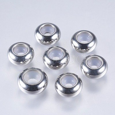 201 Stainless Steel Beads X-STAS-F145-06P-G-1