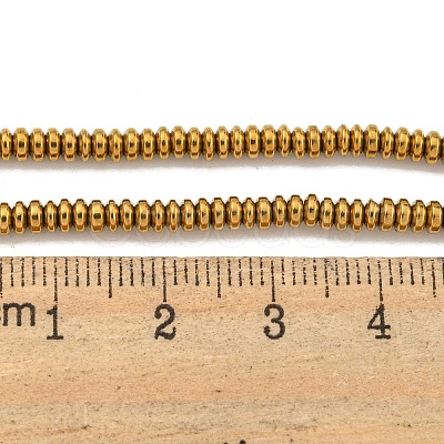 Electroplated Synthetic Non-Magnetic Hematite Beads Strands G-I360-C03-09-1