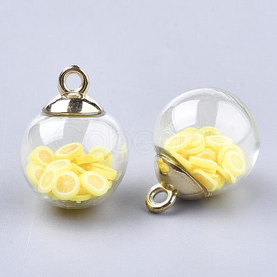 Glass Ball Pendants X-GLAA-T003-01D-1