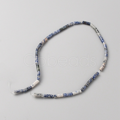 Natural Blue Spot Jasper Beads Strands G-WH0035-01D-1