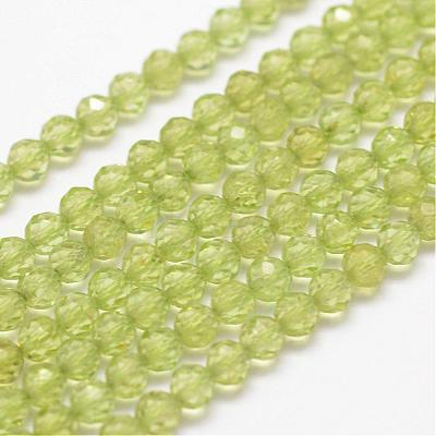 Natural Peridot Beads Strands G-F460-52-1