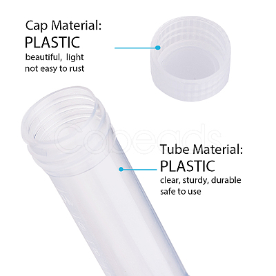 Clear Graduated Tube Plastic Bead Containers CON-BC0005-26-1