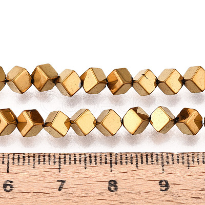 Electroplated Synthetic Non-magnetic Hematite Beads Strands G-T139-62B-1