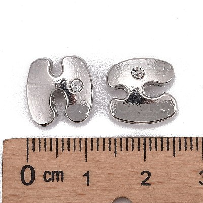 Letter Slider Beads for Watch Band Bracelet Making ALRI-O012-H-NR-1