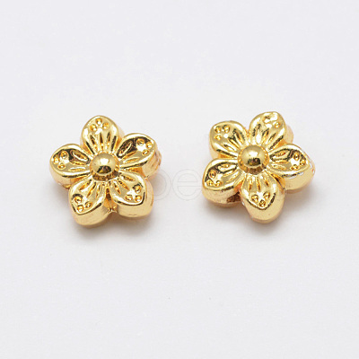 Long-Lasting Plated Alloy Beads X-PALLOY-F192-04G-1
