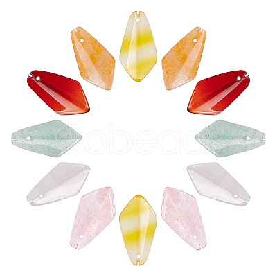 Natural & Synthetic Mixed Gemstone Pendants G-AR0003-46-1