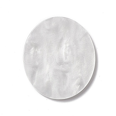 Flower Theme Printed Acrylic Cabochons MACR-J121-01E-1