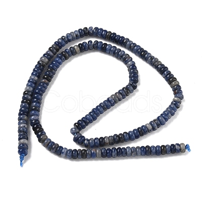Natural Sodalite Beads Strands G-Z110-B20-2x4mm-1