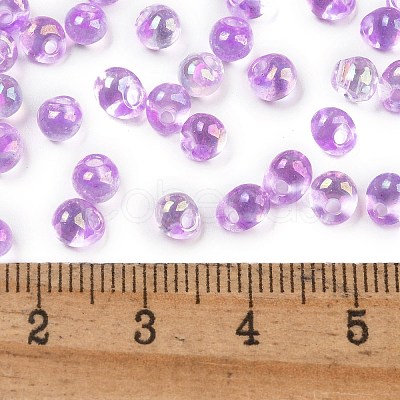 6/0 Inside Colours Fringe Glass Seed Beads SEED-A034-03B-1