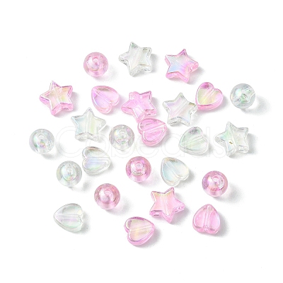 120Pcs 6 Styles Eco-Friendly Transparent Acrylic Beads TACR-YW0001-89-1