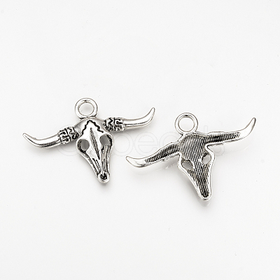 Tibetan Style Alloy Pendants TIBEP-Q078-10AS-NR-1