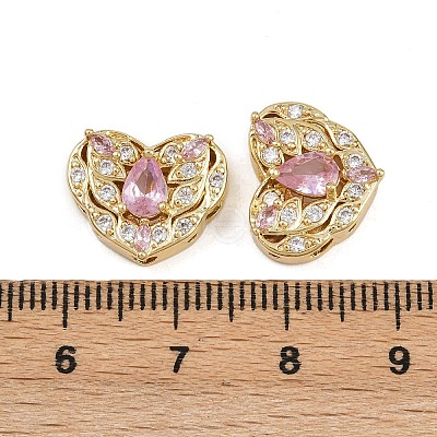 Brass Pave Cubic Zirconia Multi-strand Links ZIRC-F145-08G-02-1