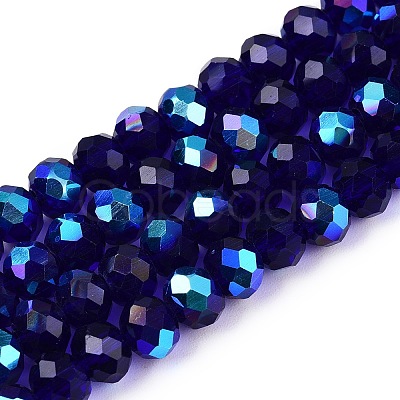 Electroplate Glass Beads Strands LS-EGLA-A044-T6mm-L06-1