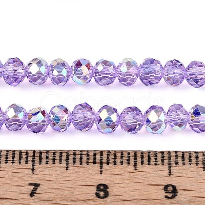 Transparent Glass Beads Strands X-EGLA-N016-4mm-03-1