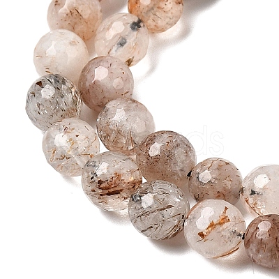 Natural Black Gold Rutilated Quartz Beads Strands G-D359-A02-8mm-1