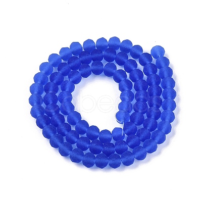 Transparent Glass Beads Strands X-EGLA-A044-T6mm-MD31-1