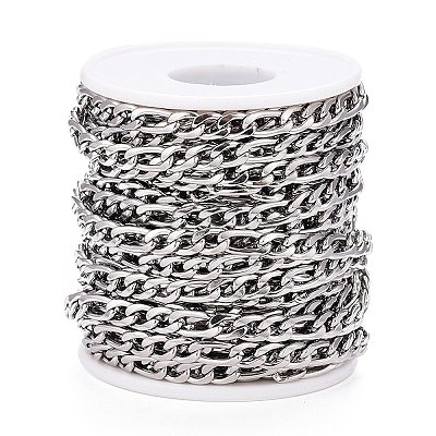 Tarnish Resistant 304 Stainless Steel Figaro Chain CHS-M003-12P-A-1