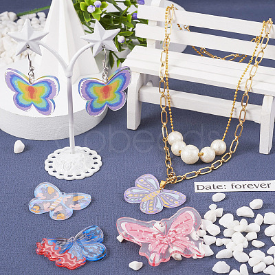 DIY Butterfly Earring Making Kit DIY-TA0005-24-1