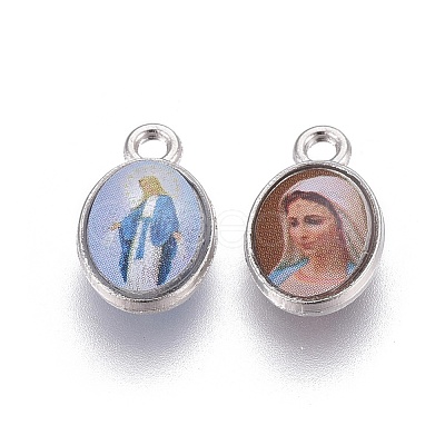 Glass Charms X-KK-F789-37P-1