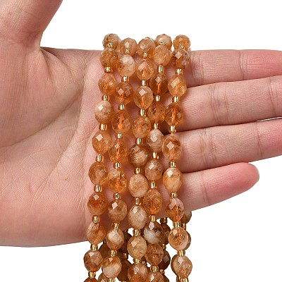 Heated Natural Citrine Beads Strands G-F809-A45-01-1