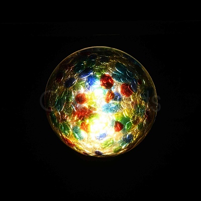 Resin & Epoxy Resin Decor Plate Night Light DJEW-K030-01B-1