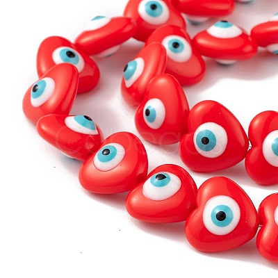 Evil Eye Resin Beads Strands RESI-F040-01F-1