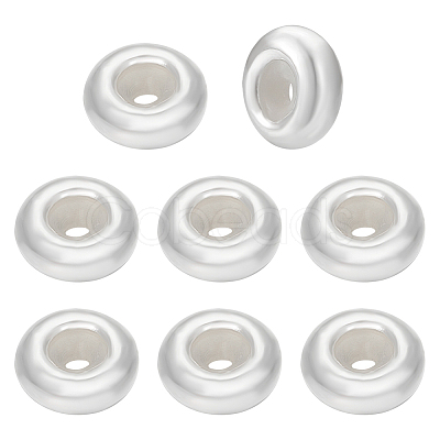 8Pcs Sterling Silver Beads STER-BC0002-48A-S-1