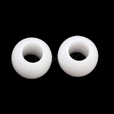 Opaque Acrylic European Beads SACR-L007-031B-1