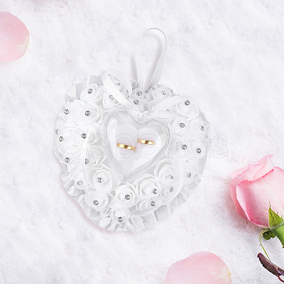 PE Foam Flower Ring Holder Pillow AJEW-WH20816-224A-1