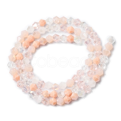Electroplate Glass Beads Strands EGLA-D018-02A-1