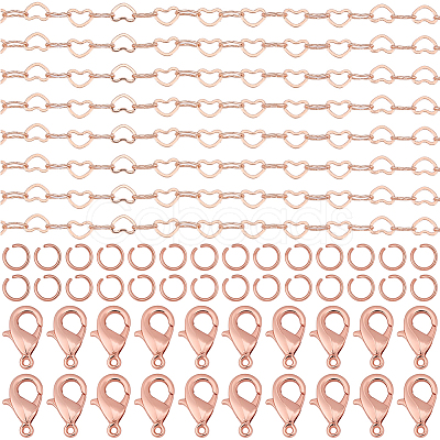5M Brass Heart Link Chains FIND-BM0001-74-1