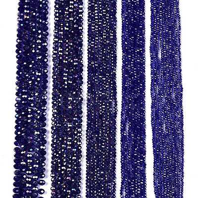 Electroplate Glass Beads Strands EGLA-A044-T4mm-B06-1