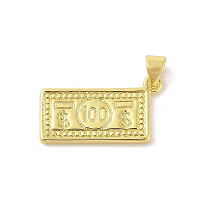 Rack Plating Brass Pendants KK-S380-06G-1