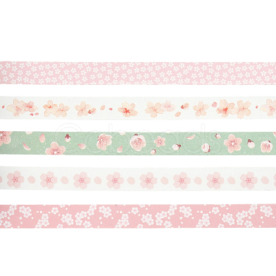 1Bag Paper Decorative Adhesive Tapes DIY-SP0005-55-1