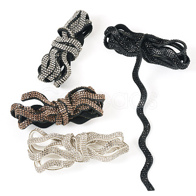 4 Colors Rhinestone Ribbon OCOR-TA0003-08-1