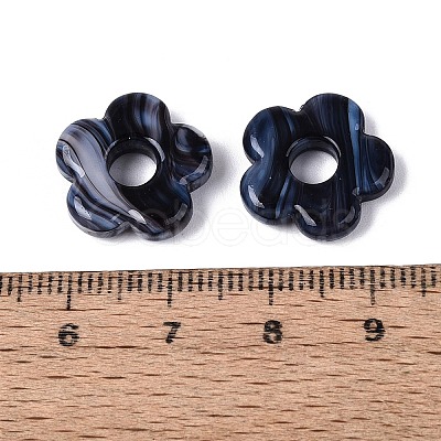 Two Tone Handmade Lampwork European Beads LAMP-N024-39-01J-1