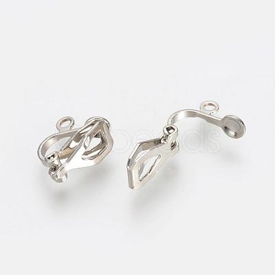 Iron Clip-on Earring Findings KK-R071-06P-1