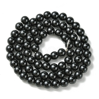 Eco-Friendly Dyed Glass Pearl Round Beads Strands HY-A002-6mm-RB080-1