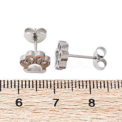 Tarnish Resistant 304 Stainless Steel Stud Earrings EJEW-F227-14P-1