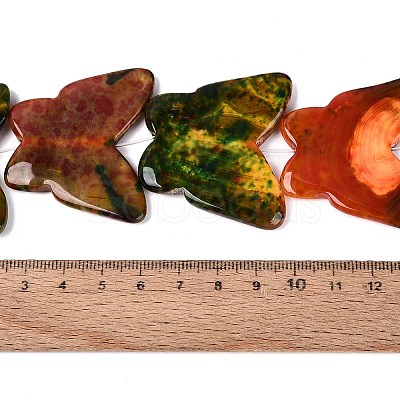 Natural Fire Crackle Agate Beads Strands G-Q606-65-1